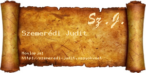 Szemerédi Judit névjegykártya